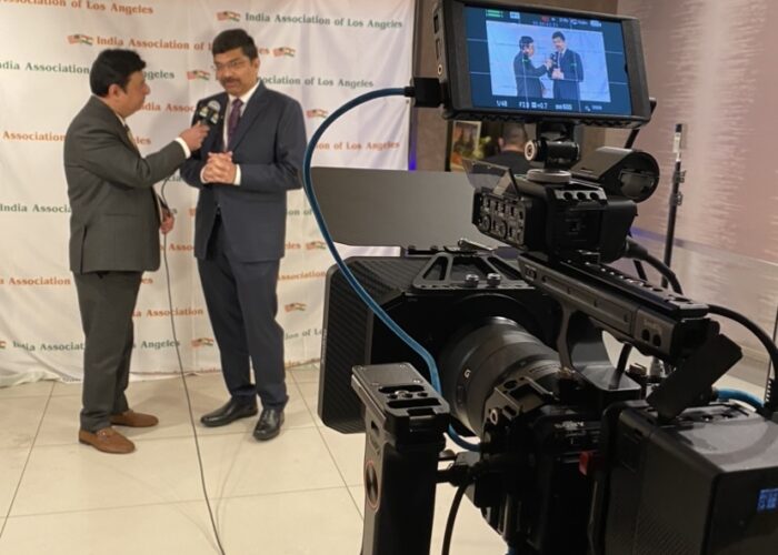 Michael Evan Moore with TV Asia (Interviewing at Republic Day of India) Michael Evan Moore with TV Asia (Interviewing at Republic Day of India)