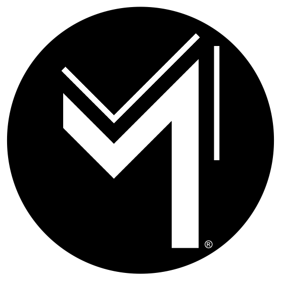 M logo